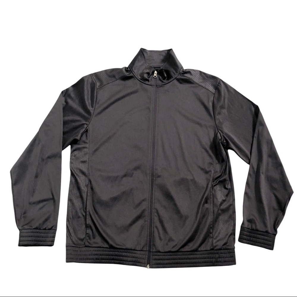 Tek Gear Jacket Charcoal Gray Full Zip L